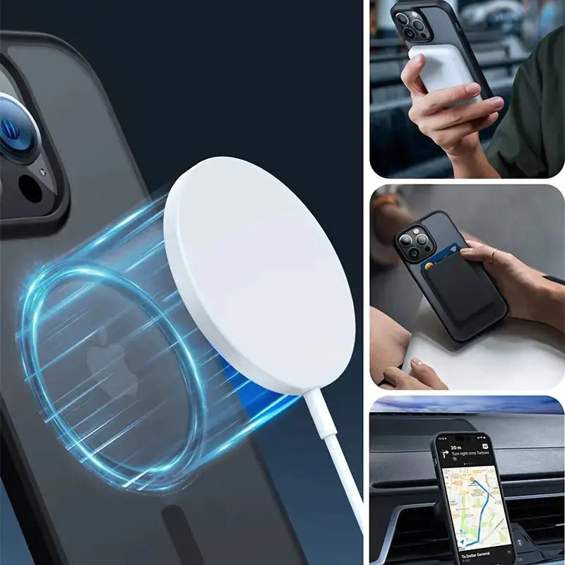 Luxury Magnetic MagSafe Wireless Charging Case for iPhone