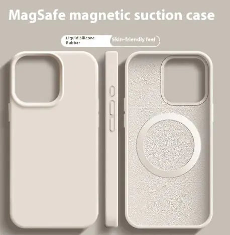 Magnetic Liquid Silicone Case For iPhone