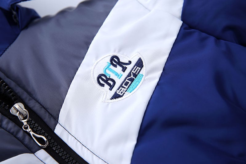 Boys' Long Hooded Padded Jacket Chamarra