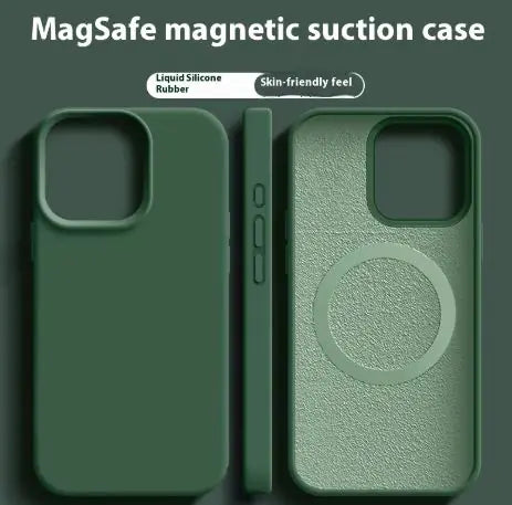Magnetic Liquid Silicone Case For iPhone