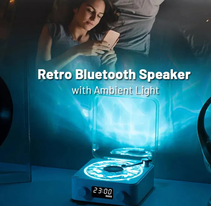 Bluetooth Retro  Speaker Bocina RGB Lights