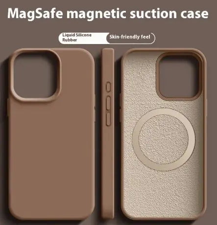 Magnetic Liquid Silicone Case For iPhone