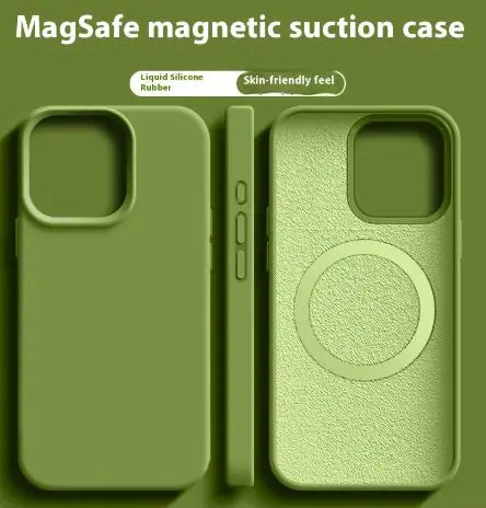 Magnetic Liquid Silicone Case For iPhone