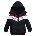 Boys' Long Hooded Padded Jacket Chamarra
